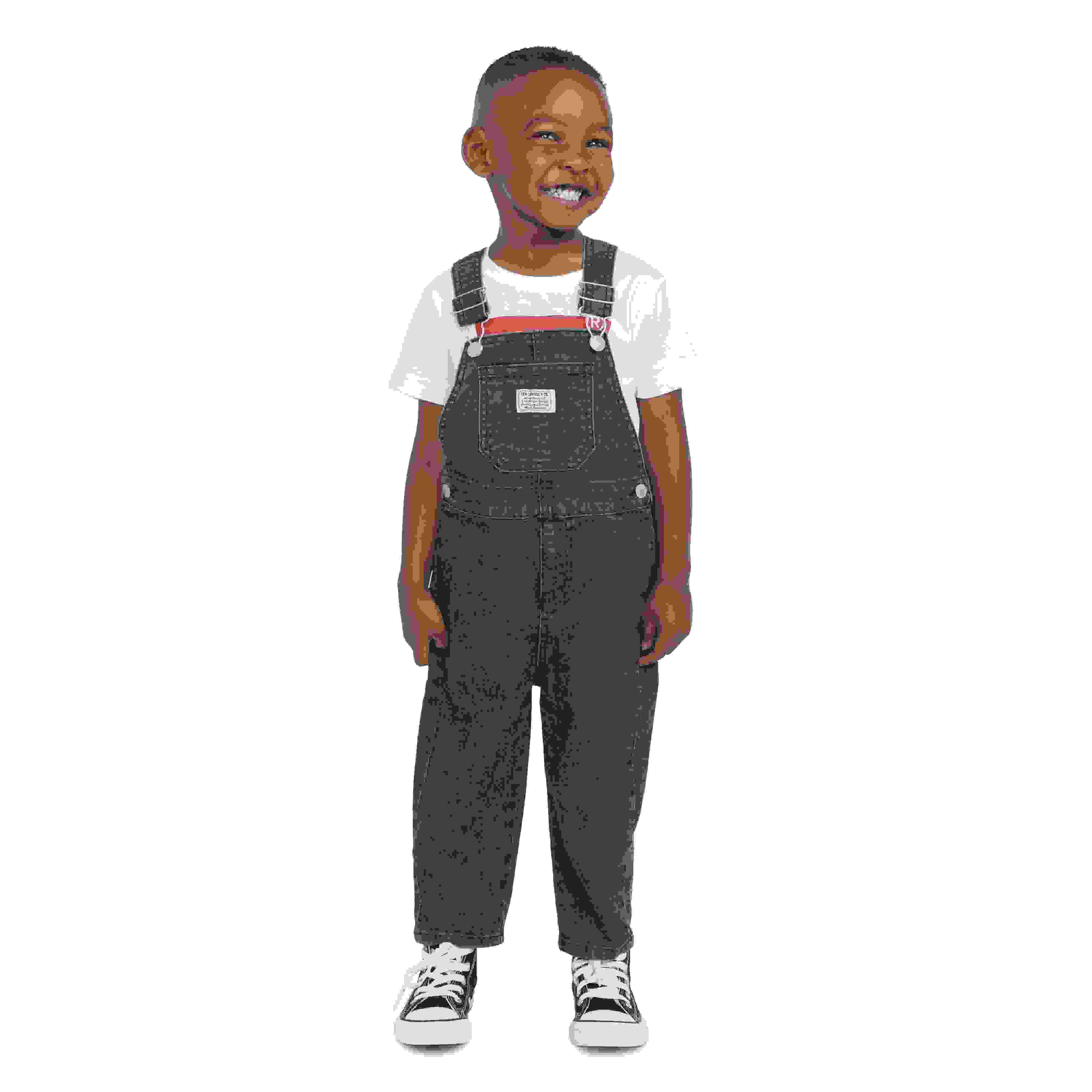 Levi's Lightweight Toddler Boys' Black Denim Overalls